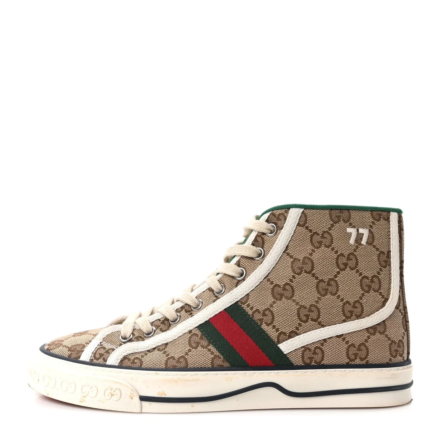 Gucci — GG Web 1977 Tennis High Top 38 Mystic — Sneaker — resale