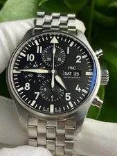 IWC — IWC Pilot Chronograph IW377710 Black Dial 43mm Automatic — Watch — resale
