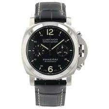 Panerai — Panerai Luminor Chronograph Black Dial Steel 40mm Automatic ’S PAM00310 — Watch — resale