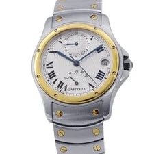 Cartier — Cartier Santos Rondo MM/W29mm Steel 18K Yellow Gold Silver Dial W20038R3 — Watch — resale