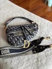 Dior — Christian Dior Large Saddle Hardware With Auth — Handbag — resale