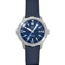 IWC — IWC Aquatimer IW328801 Automatic Winding 42mm Blue Stainless Box and Paper — Watch — resale