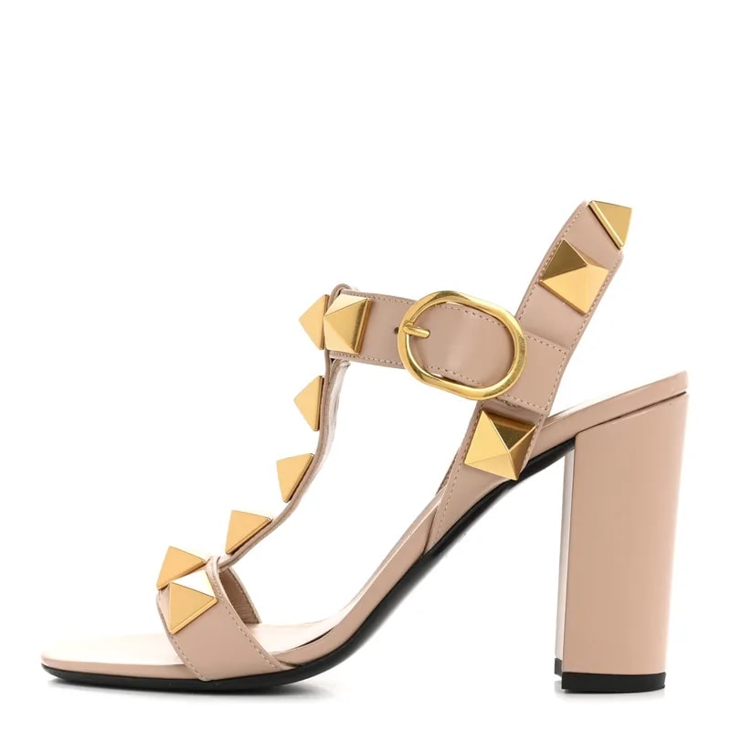 Valentino Garavani — Roman Stud 90mm 37 Cannelle — Designer Shoe — resale