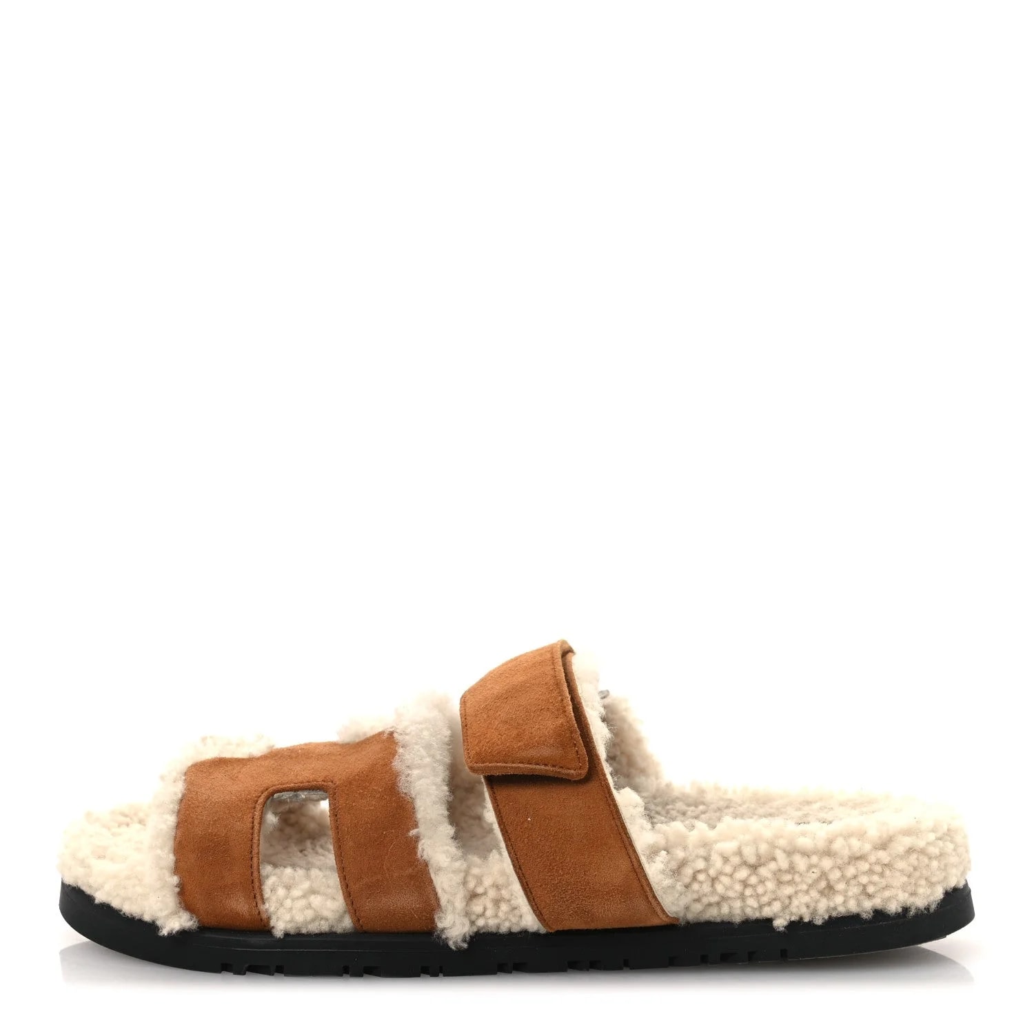 Hermès — Woolskin Chypre 37.5 Naturel — Designer Shoe — resale