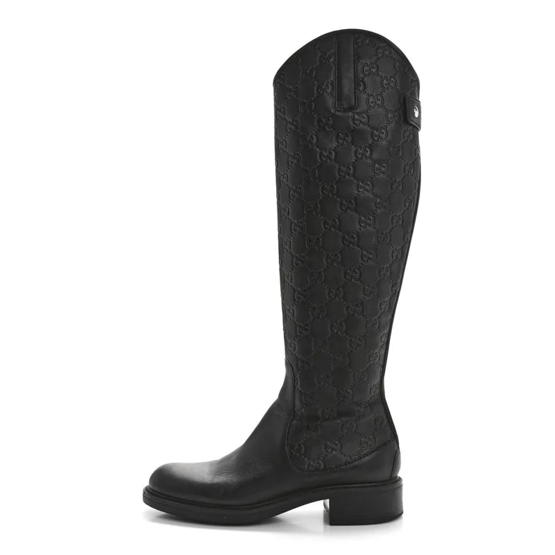 Gucci — Miro Soft Knee High Riding 35 — Designer Shoe — resale