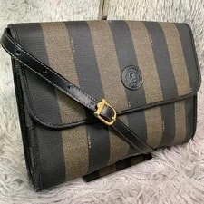 Fendi — Fendi Pequin Crossbody Sacoche From Japan — Handbag — resale