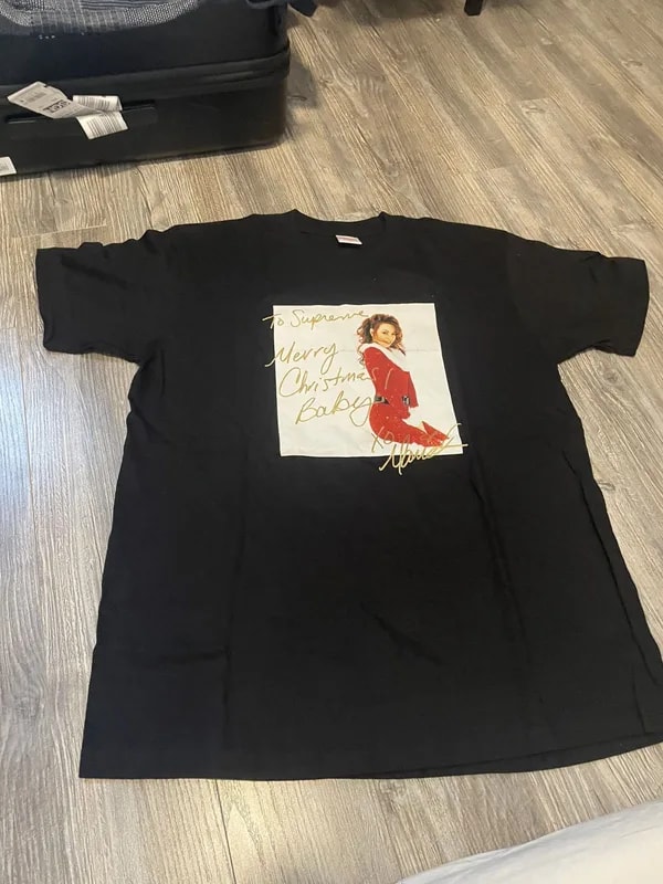 Supreme — Supreme Mariah Carey Christmas Graphic Tee — streetwear — resale