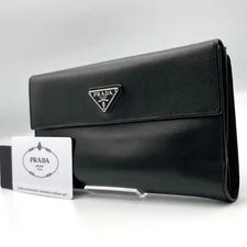 Prada — With Certificate Prada Folded Wallet Triangle From Japan — Handbag — resale
