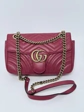 Gucci — Gucci GG Marmont Matelasse Small Chain Crossbody JD080GG — Handbag — resale