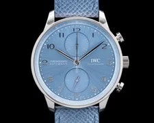 IWC — IWC IW371626 Portugieser Chronograph 18K White Gold Blue Dial 2024 — Watch — resale