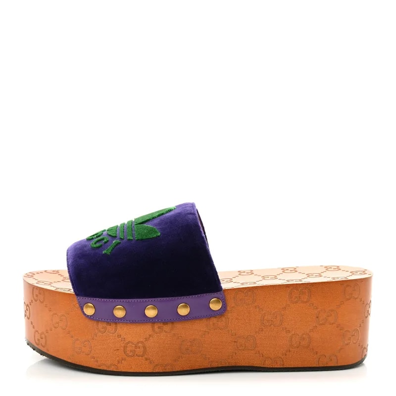 Gucci — X Adidas Soft Malaga Kid Platform 39.5 Iris Extreme — Designer Shoe — resale