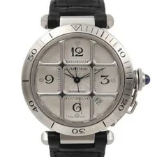 Cartier — Cartier Pasha Grid W3104055 Automatic Stainless Steel Silver — Watch — resale