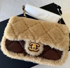 Chanel — New Chanel Flap Brush Hardware Furry Coco — Handbag — resale