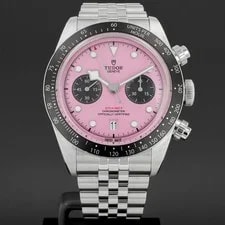 Tudor — Tudor, Heritage Black Bay Chronograph, 79360N, Steel, Pink Dial, Jubilee Brac... — Watch — resale
