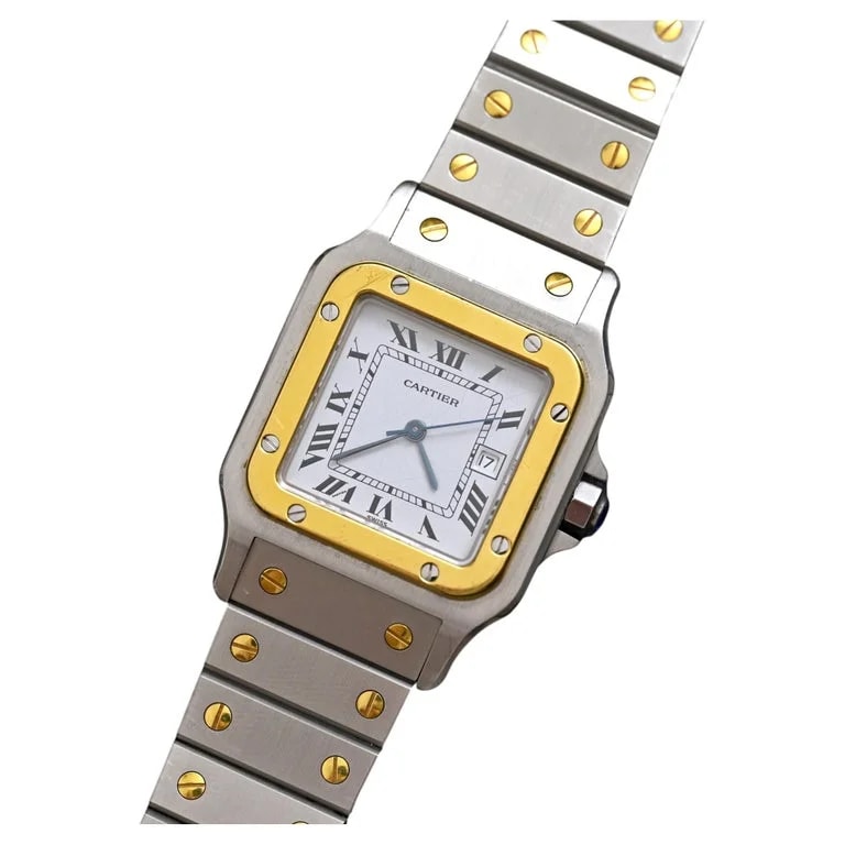 Cartier — Cartier Two-Tone 18K Yellow Gold & Steel Santos Date Automatic Ref. 2961 — Watch — resale