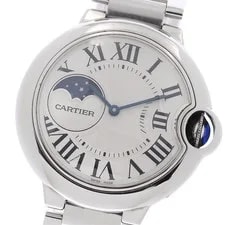 Cartier — Cartier Baron Blue WSBB0021 Moon Phase Silver Dial Automatic Watch_968851 — Watch — resale