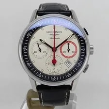 Longines — Longines L4.754.4.72.4 Heritage Column Wheel Chronograph — Watch — resale