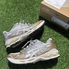 Asics — Asics Gel-kayano 14 White Gold Running Shoes 1203A537 8 — Sneaker — resale