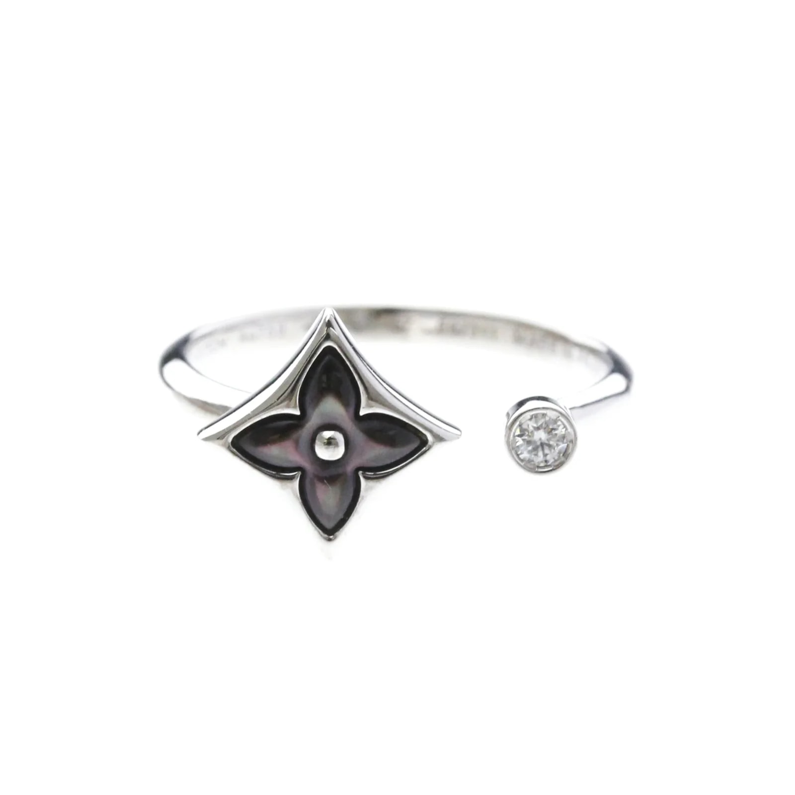 Louis Vuitton — Louis Vuitton Color Blossom Star 18K White Gold With Mother of Pearl and White_Gold Jewelry — Jewelry — resale