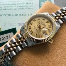 Rolex — 1991 Rolex Datejust Diamond Dial 69173 - Jubilee Band + Box + Papers — Watch — resale