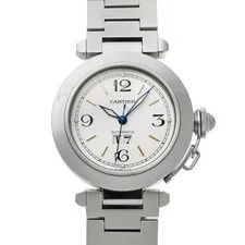 Cartier — Cartier Pasha C W31044M7 ( 2475) 35mm Stainless Steel White #WW7687 — Watch — resale