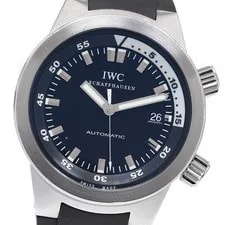 IWC — IWC Schaffhausen Aquatimer IW354807 Date Black Dial Automatic Watch_821052 — Watch — resale