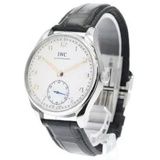 IWC — IWC Portugieser Automatic 40 IW358303 40mm SS Silver Dial Leather Strap #C191 — Watch — resale
