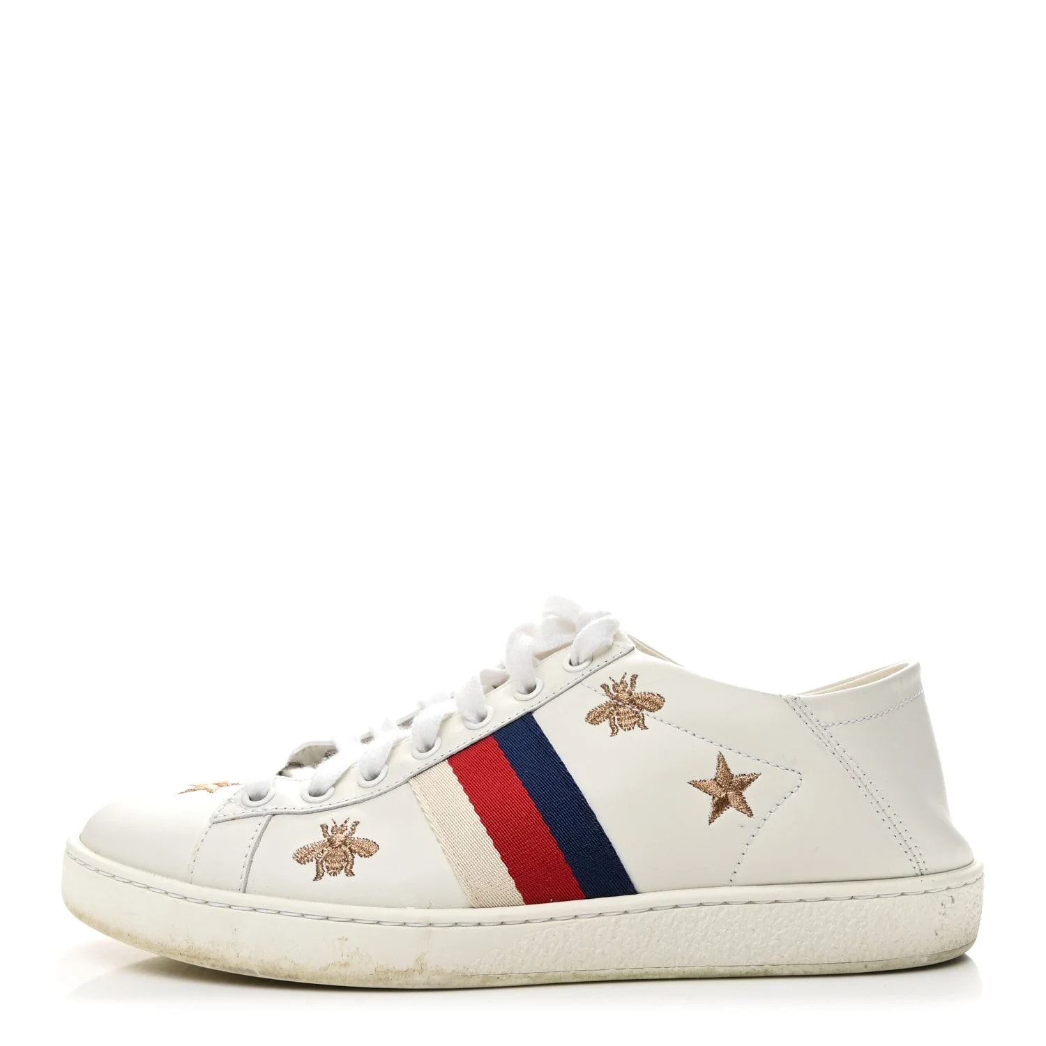 Gucci — Bee Star Embroidered Sylvie Web Ace 37.5 — Sneaker — resale
