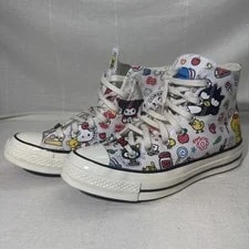 Converse — Converse X Hello Kitty Sanrio Chuck 70 Hi Stickers A17696C Hi-Top 6 W-8 — Sneaker — resale