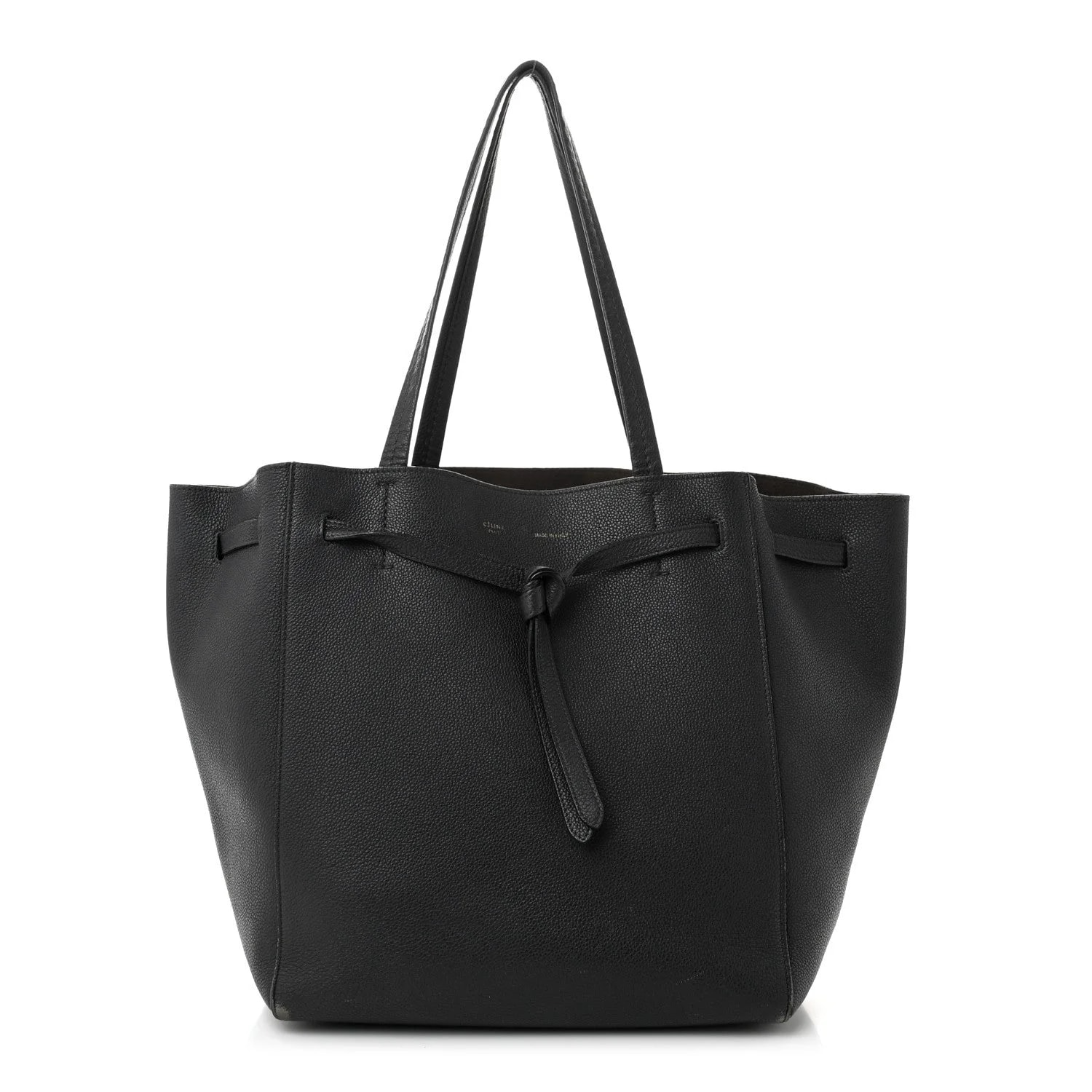 Celine — Soft Grained Medium Belt Cabas Phantom Medium — Handbag — resale