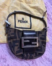 Fendi — Fendi Small Crescent Top Handle W/ Dust — Handbag — resale