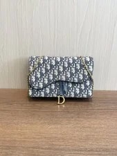 Dior — SJ0001 Christian Dior Saddle Woc Chain Strap Crossbody — Handbag — resale