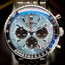 Breitling — Breitling Navitimer B01 Chronograph 43mm Ice Blue Dial AB0138241C1A1 B + P — Watch — resale
