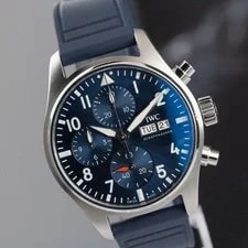 IWC — IWC Pilot's Chronograph 41 Blue Dial on Rubber Strap IW388101 — Watch — resale