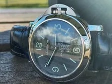 Panerai — Panerai Luminor Complete Set Double Boxes and Papers Pam 000 44mm Fresh Polished — Watch — resale