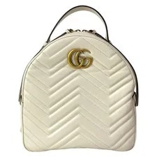 Gucci — Gucci GG Marmont Backpack Logo 476671 Dust — Handbag — resale