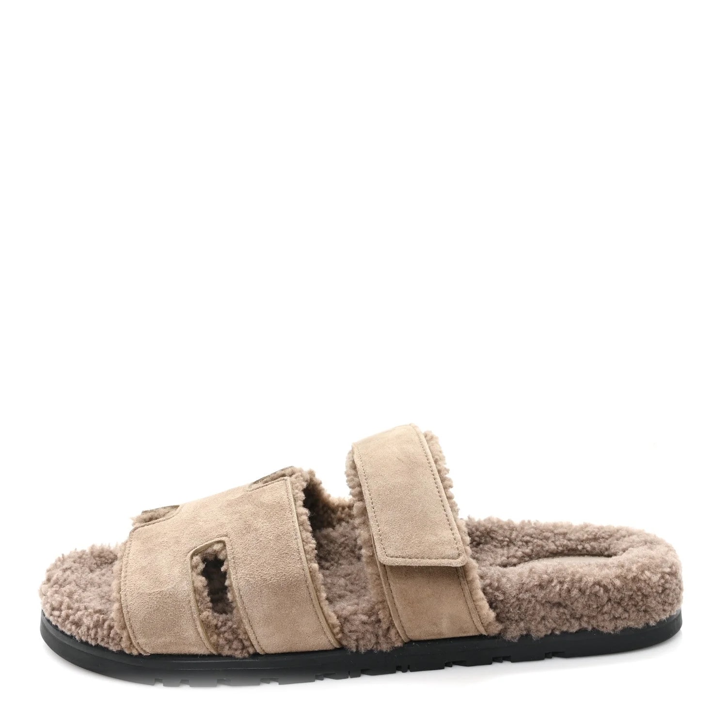 Hermès — Woolskin Chypre 42 Etoupe — Designer Shoe — resale