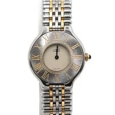 Cartier — Cartier Gold Tone Combination Must de 21st Century Quartz 153689480 — Watch — resale