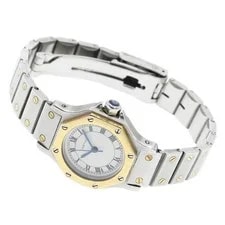 Cartier — Cartier Santos Octagonal SM 24mm SS White #C19587 — Watch — resale