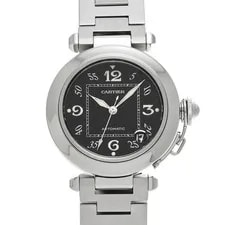 Cartier — Cartier Pasha C W31043M7 2324 Black Stainless Steel Automatic 35mm #W2742 — Watch — resale