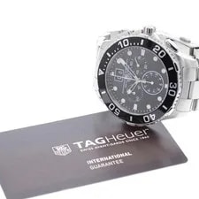 Tag Heuer — TAG Heuer Aquaracer CAN1010 44mm SS Black Dial Quartz Chronograph Date #C548 — Watch — resale