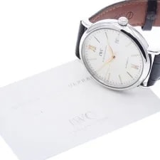IWC Schaffhausen — IWC Schaffhausen Portofino IW356517 40mm SS Silver Dial Automatic Date #C425 — Watch — resale