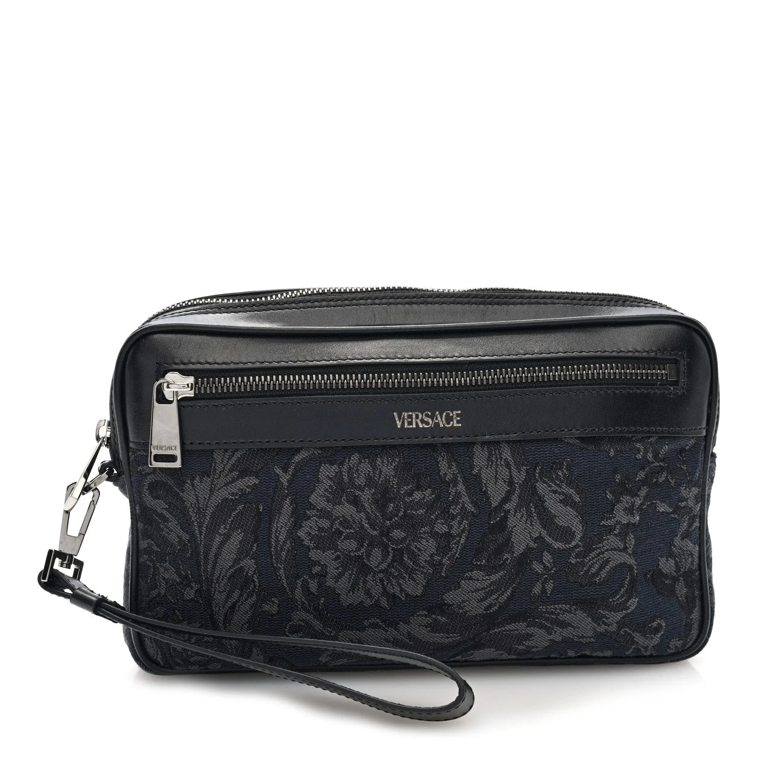 Versace — Fabric Barocco Wristlet — Handbag — resale