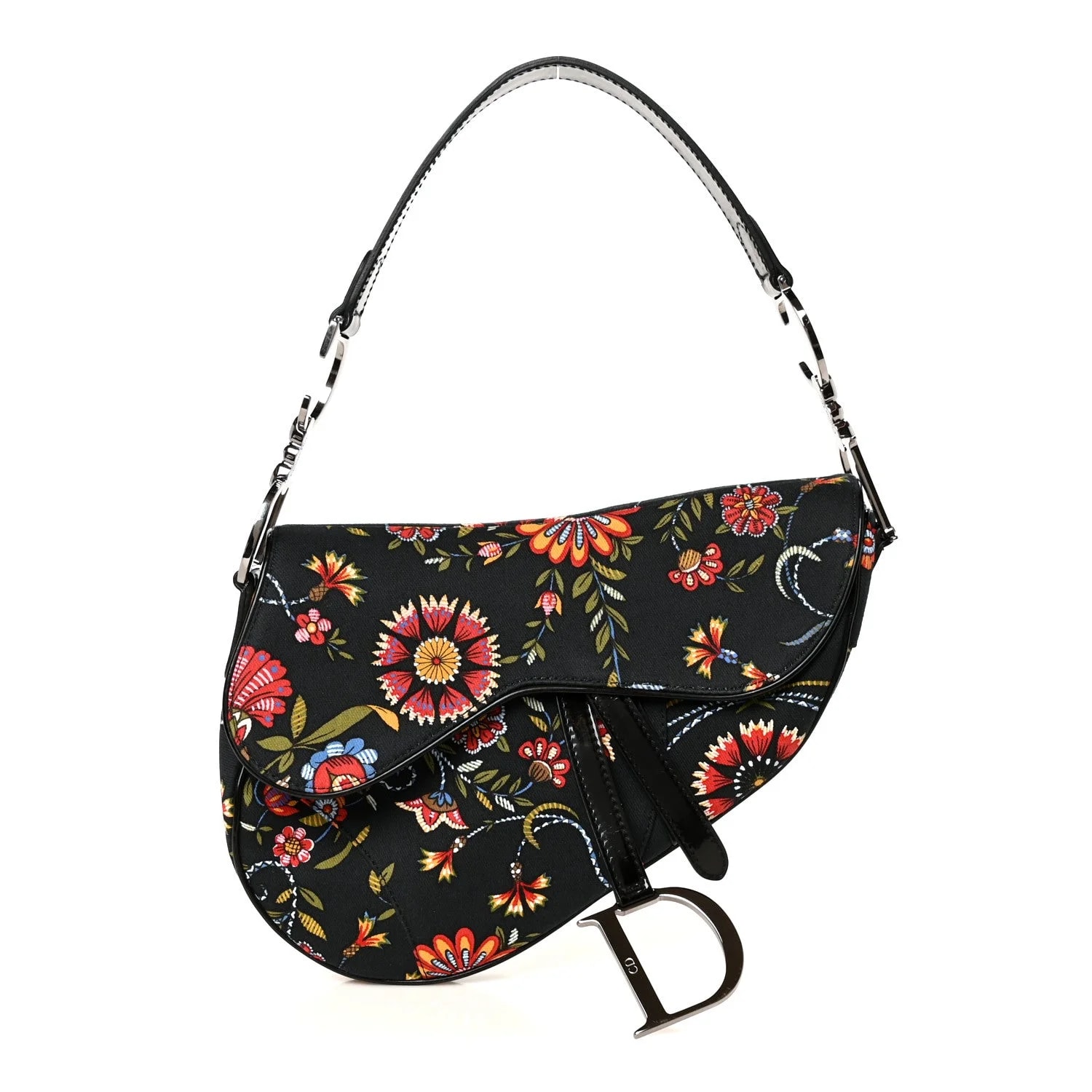 Dior — Floral Saddle — Handbag — resale
