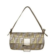 Fendi — Fendi Lurex Metallic Baguette — Handbag — resale