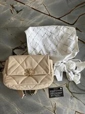Chanel — €6700 Chanel 19 Medium Flap in Light Color — Handbag — resale