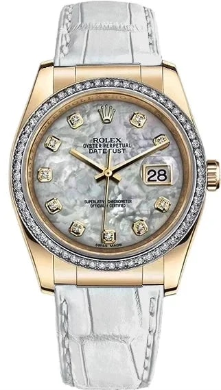 Worldofluxuryus — Rolex Datejust 18K Yellow Gold & Diamonds Lady's — Watch — resale
