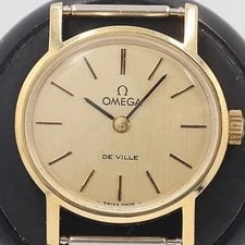 Omega — Dead Level Working Good Condition Omega de Ville Gold Dial Manual Winding Top on — Watch — resale