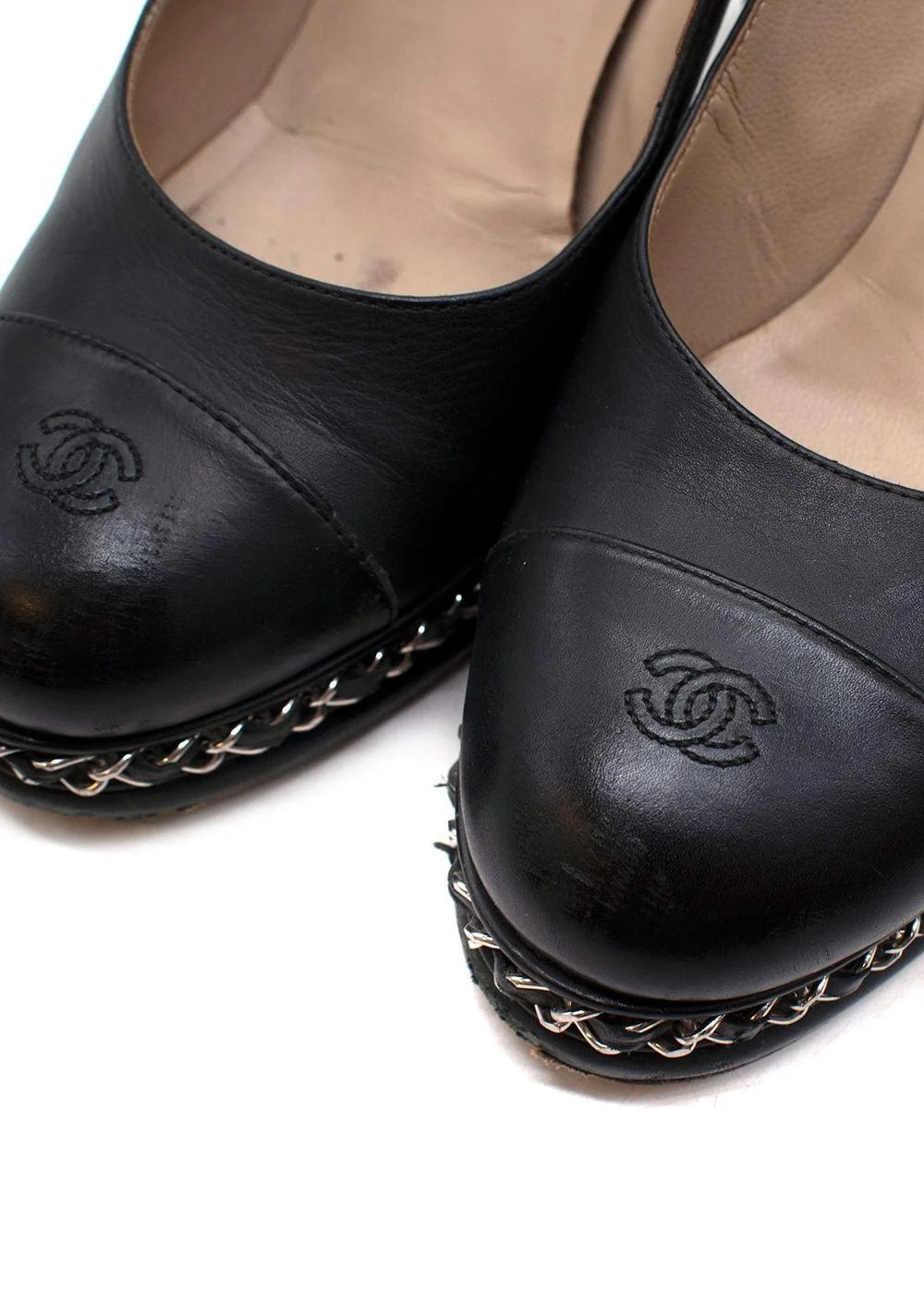 Chanel — Chain Trimmed CC — Designer Shoe — resale