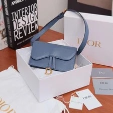 Dior — Dior Saddle Solid Color Flap Waist - Very Good #1BTNFRM — Handbag — resale